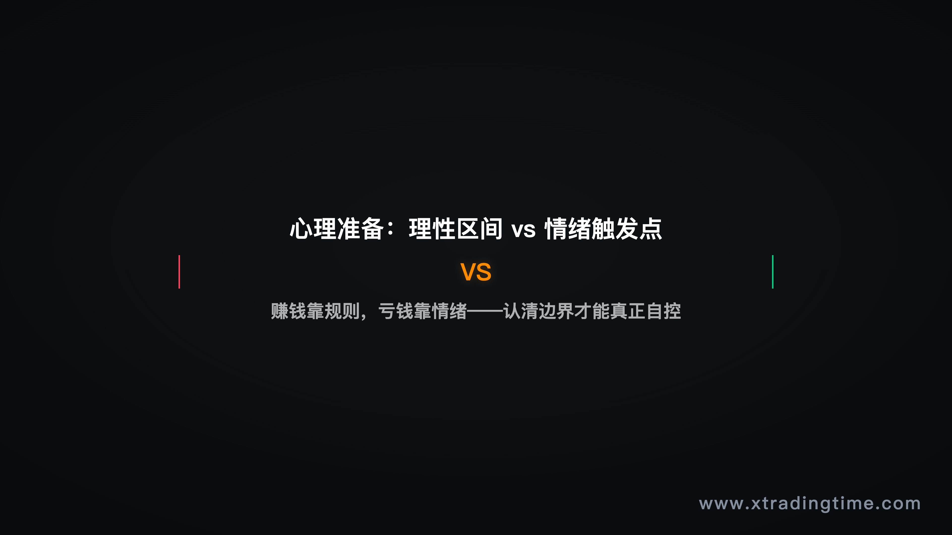 情绪对交易决策影响示意,理性区间 vs 情绪触发点