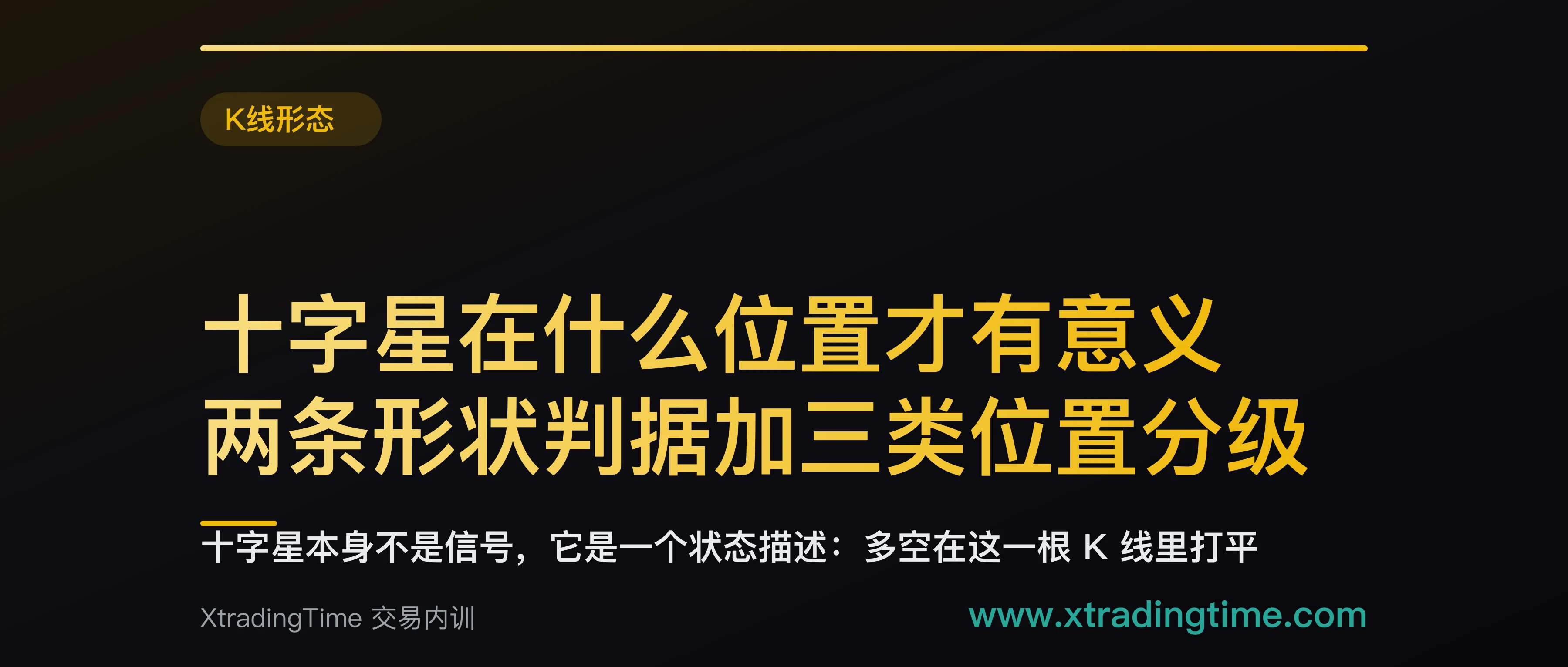 十字星在什么位置才有意义：两条形状判据加三类位置分级