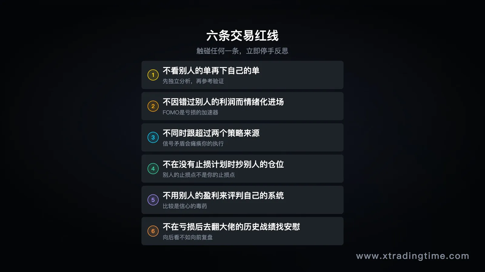 六条交易红线
