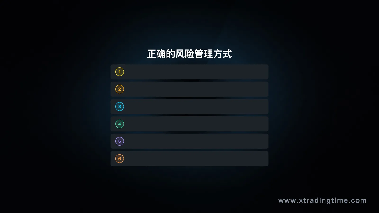 正确的风险管理方式