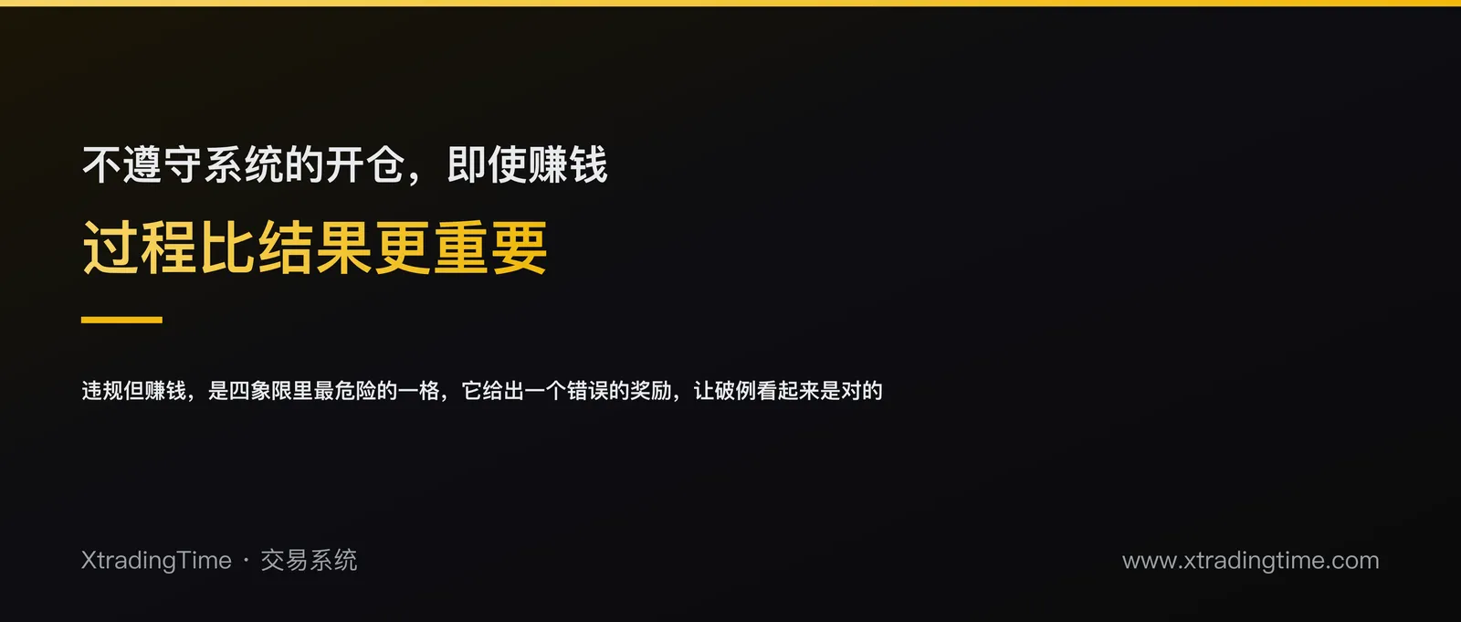 不遵守系统的开仓即使赚钱也是错误：为什么过程比结果更重要