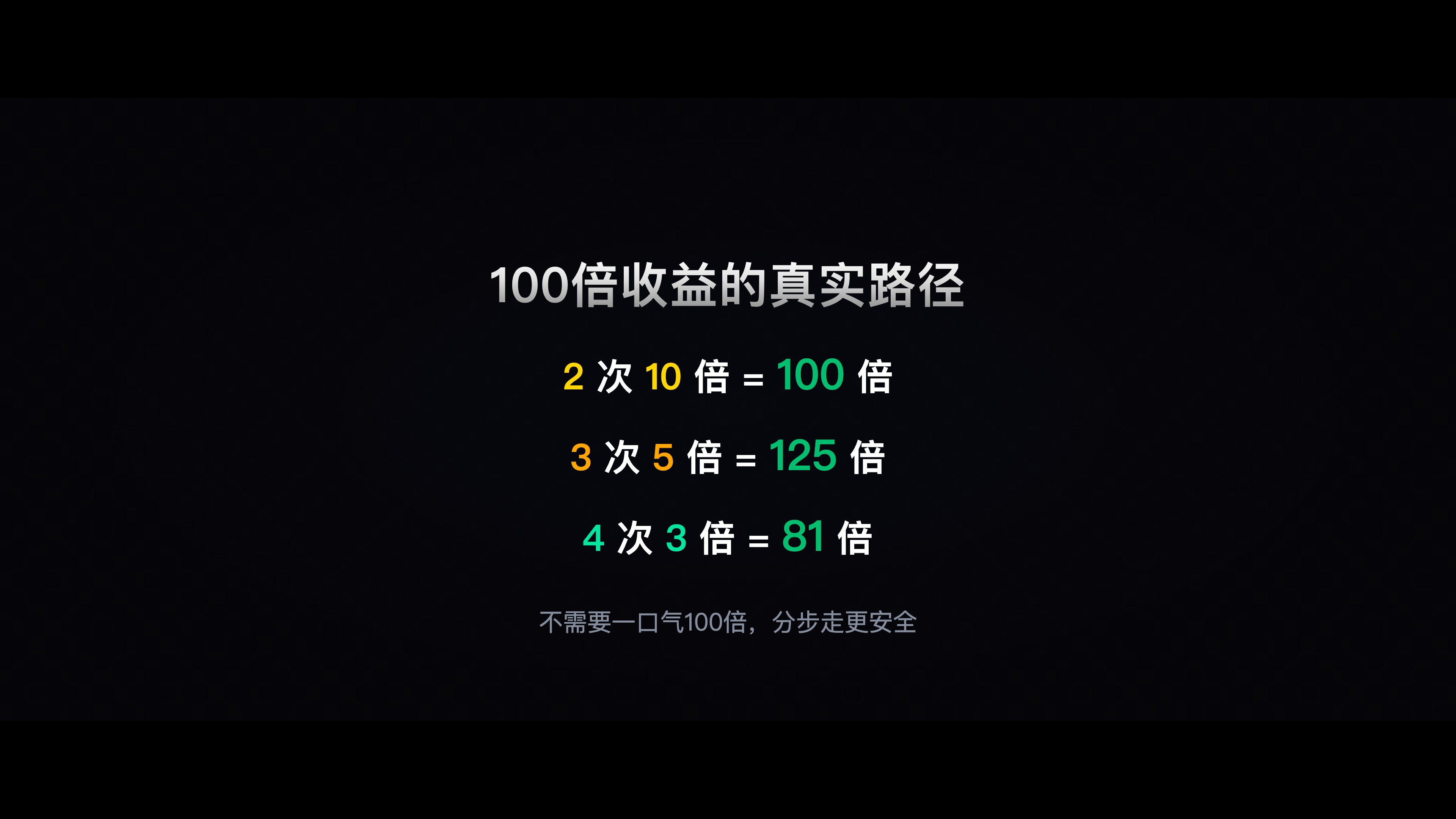 100倍路径