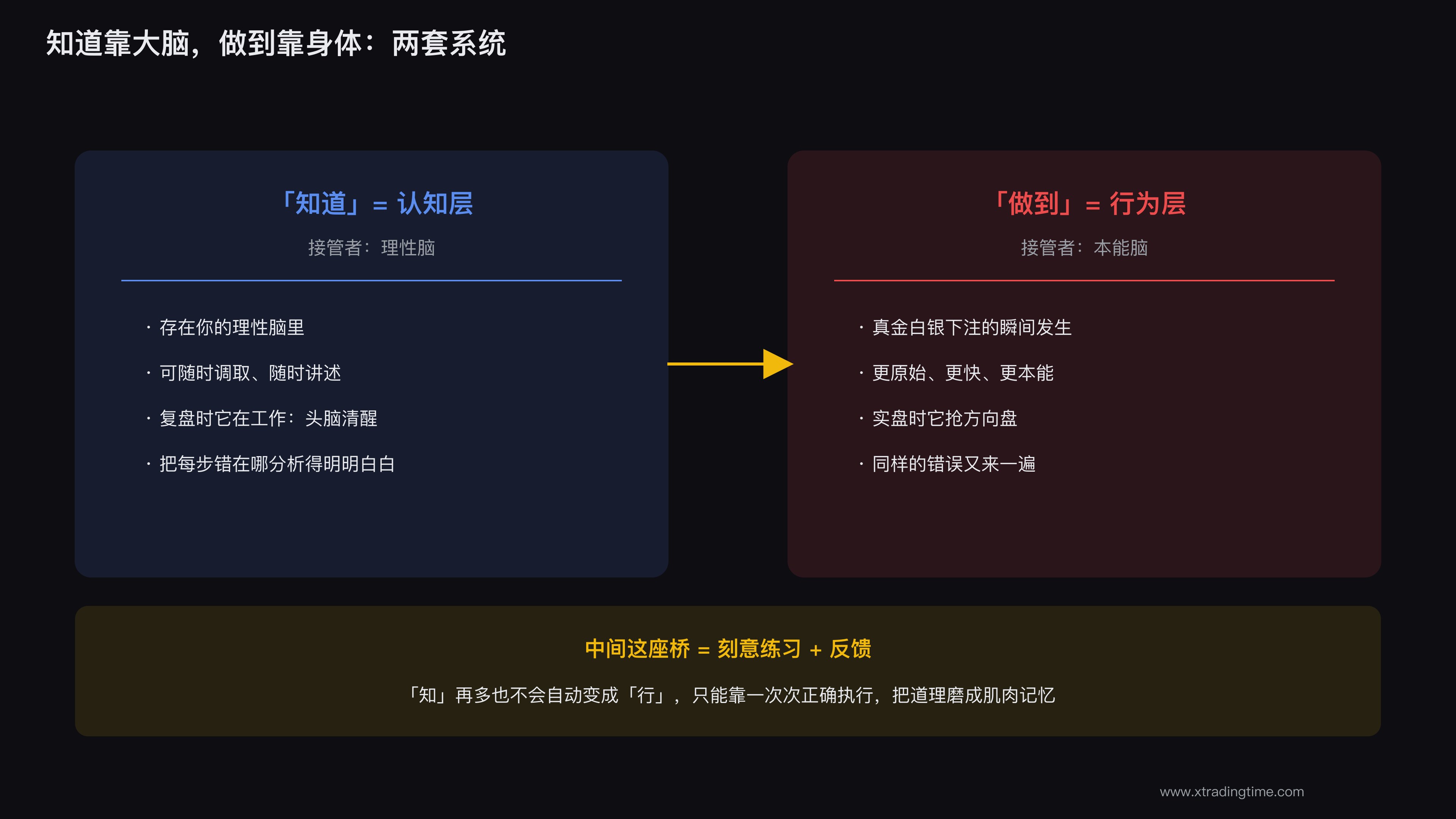 知识是大脑的事,下单是身体的事