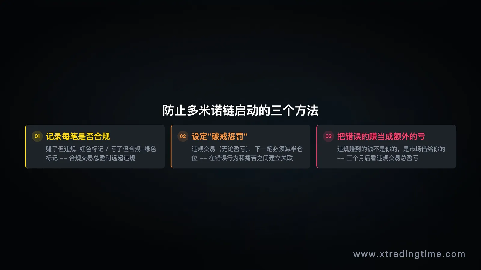 防止多米诺链的三个方法