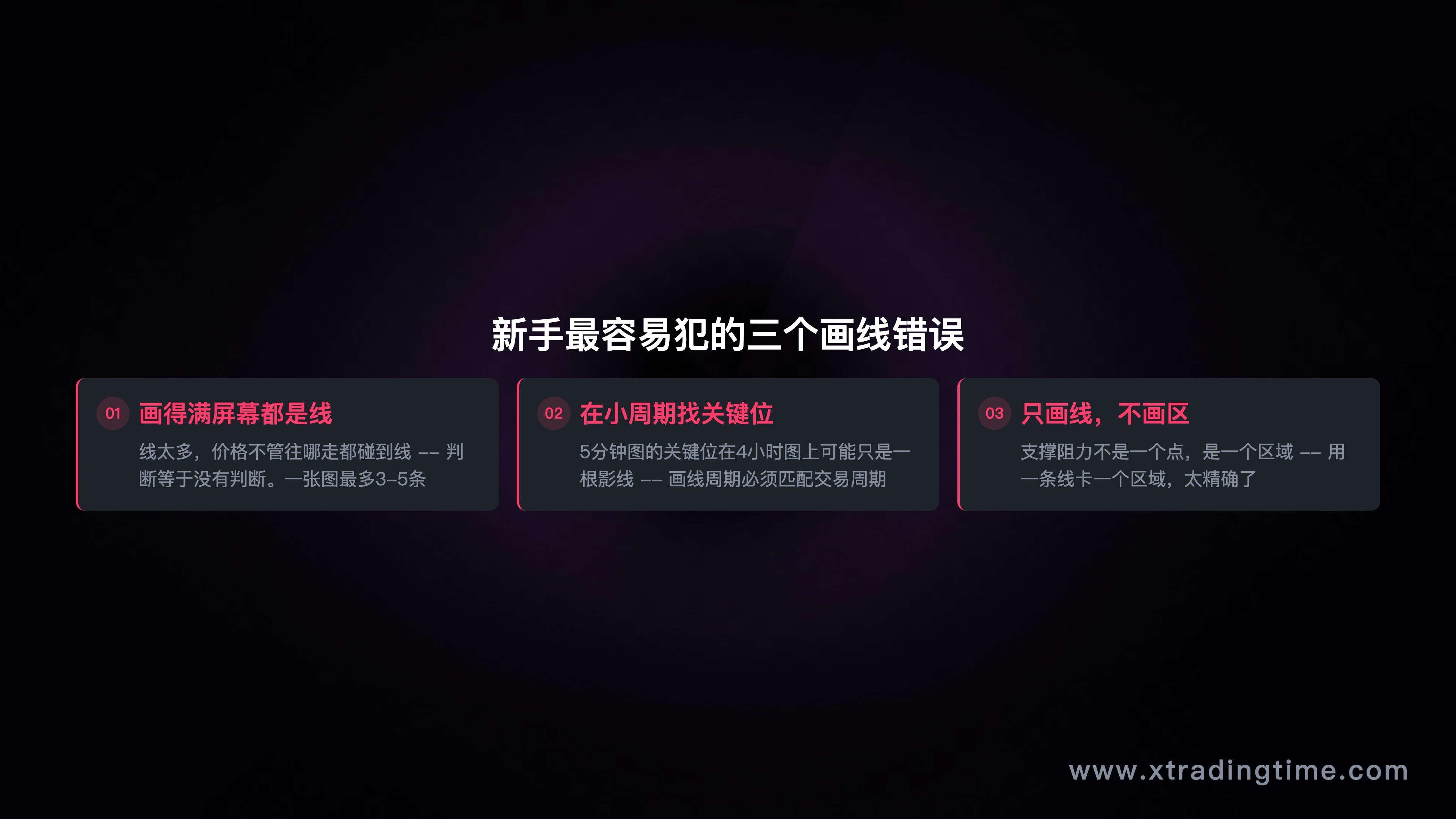 新手三个常见画线错误